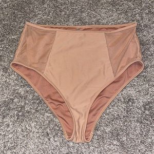 Blush high rise bikini bottoms L